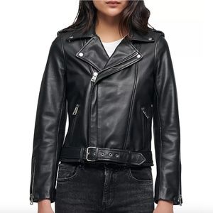 Maje - Bocelix Leather Biker Jacket - Perfect condition (worn once)